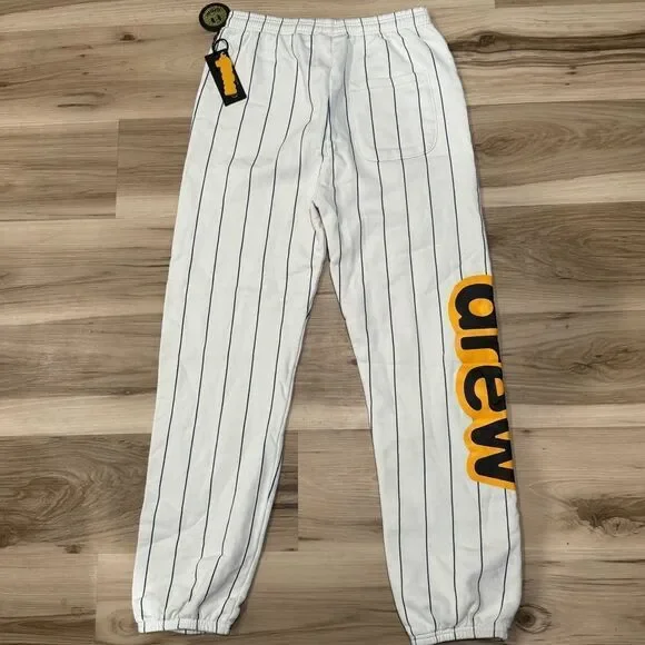 NEW Drew House Navy Pinstripe Secret House Sweatpants Men’s Small